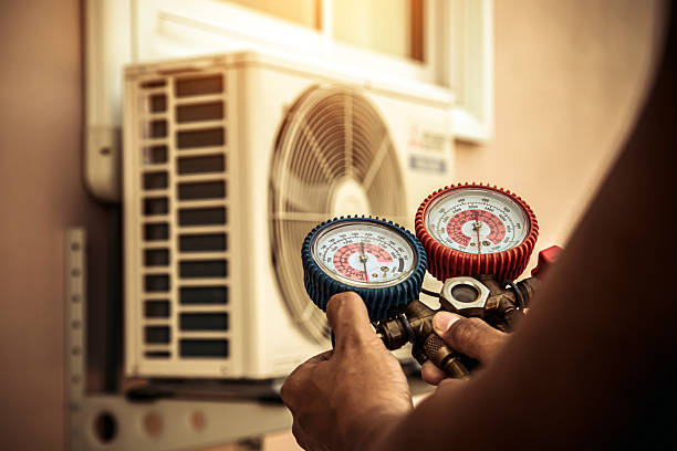 Professional Hvac technician working in Freeland, MD